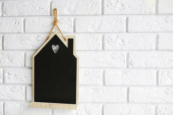 House shaped chalkboard — Stock Photo, Image