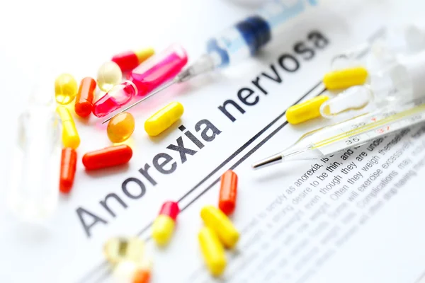Diagnóstico de medicamentos y anorexia —  Fotos de Stock