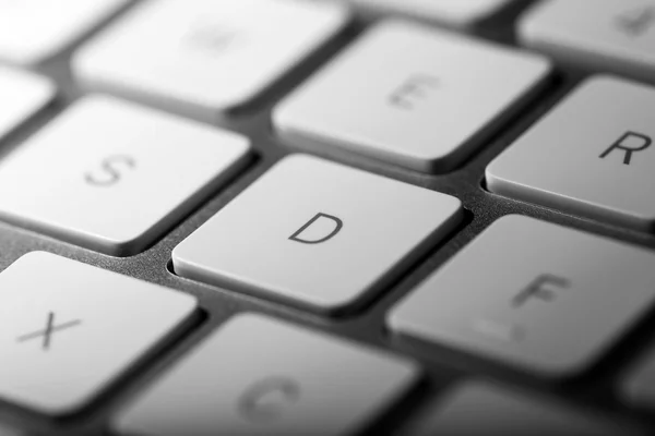 White keys of computer keyboard — Stock Photo, Image