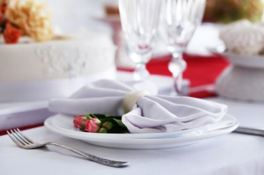 Restoranda servis masası