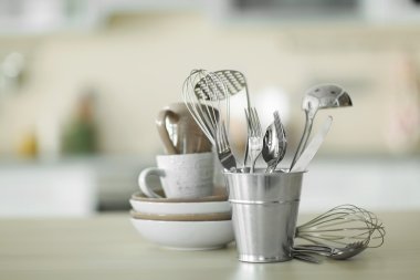 metal kitchen utensils  clipart
