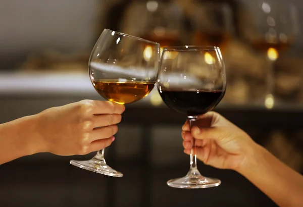 Bardak şarap tatil — Stok fotoğraf
