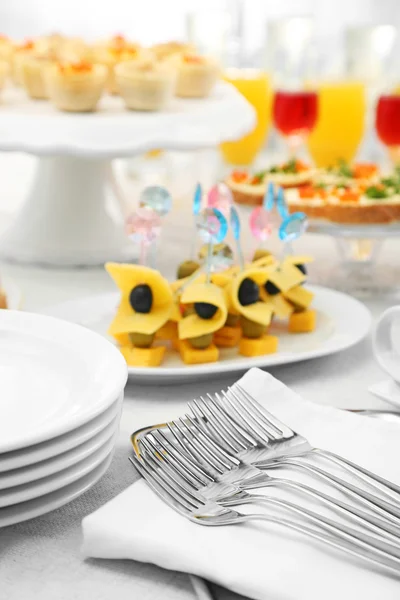 Conjunto de lanches frios — Fotografia de Stock