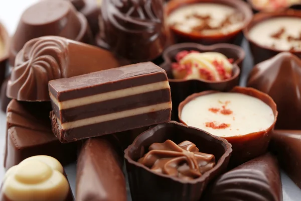 Assorted chocolate candies — Stock Photo, Image