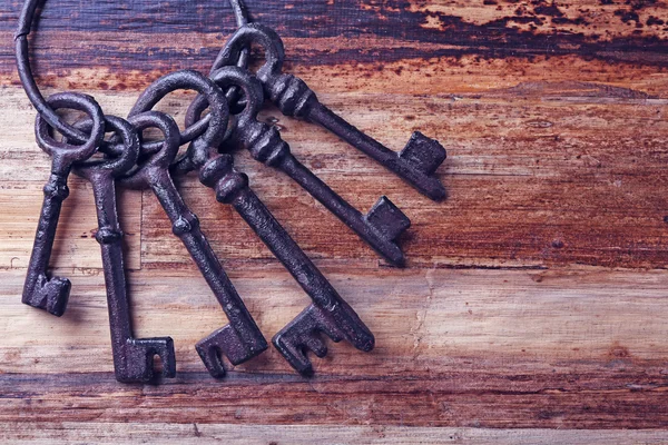 Bunch of old keys — Stock Photo, Image