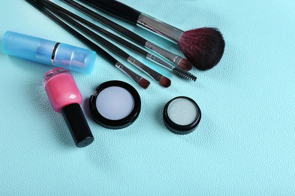 Maquillaje herramientas y cosméticos — Foto de Stock