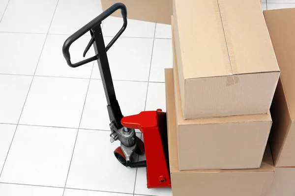 Manual pallet truck — Stock Photo, Image