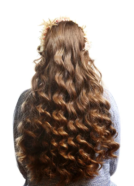 Kobiety sobie morze styl fryzura — Zdjęcie stockowe