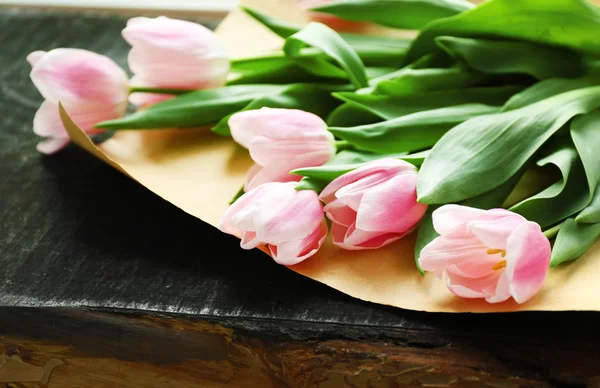 Fresh pink tulips — Stock Photo, Image