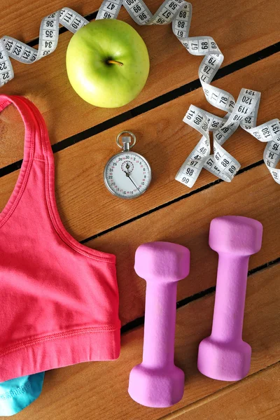 Set de deportistas con ropa femenina — Foto de Stock