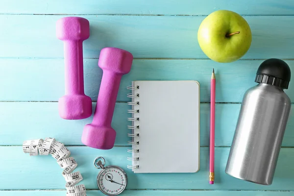 Ensemble sportif avec équipement — Photo