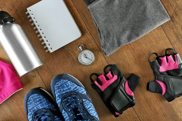 Set de deportistas con ropa femenina — Foto de Stock