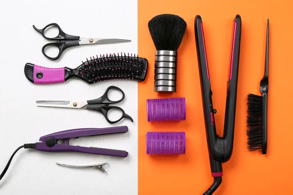 Barber set with tools — Stock Photo, Image