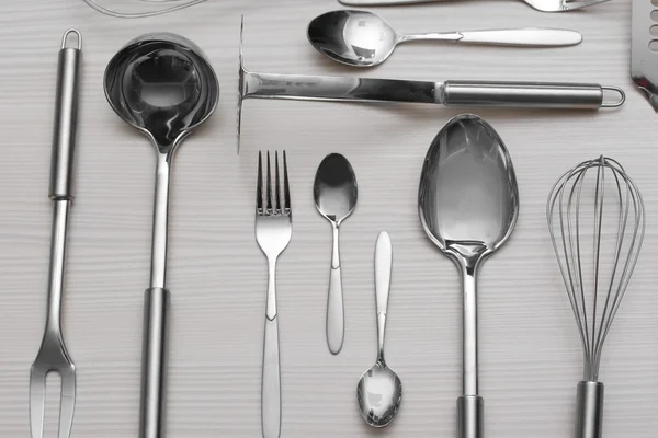 Metal kitchen utensils — Stock Photo, Image