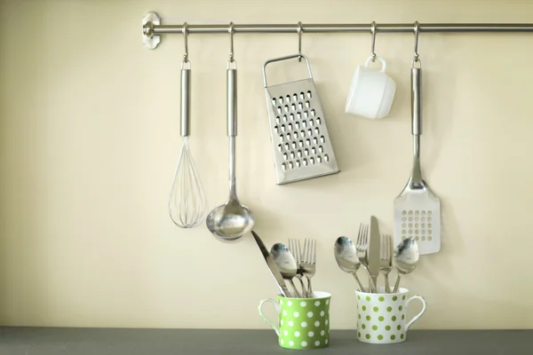 Metal kitchen utensils — Stock Photo, Image
