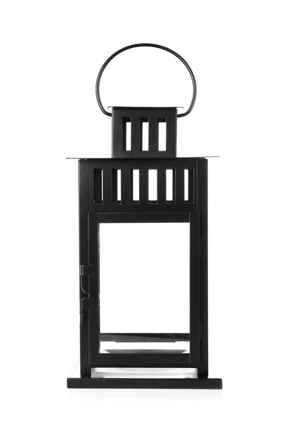 Black metal lantern — Stock Photo, Image