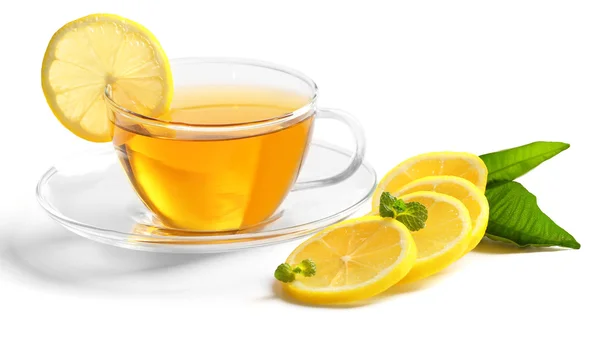 Taza de té sobre blanco — Foto de Stock