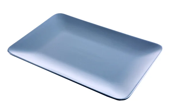 長方形の灰色のセラミック皿 — ストック写真