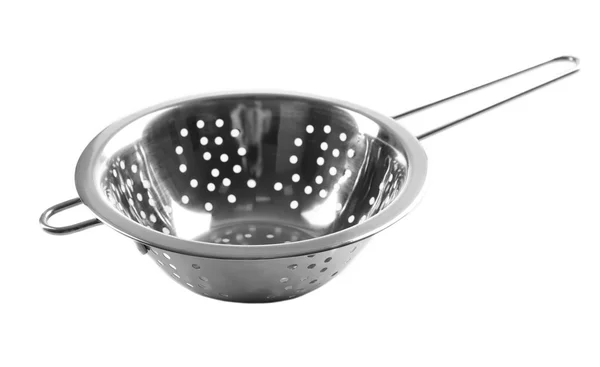 Close-up of silver colander — Stock Photo, Image