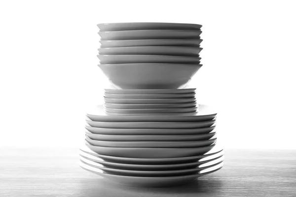 Different ceramic plates — Stock Photo, Image