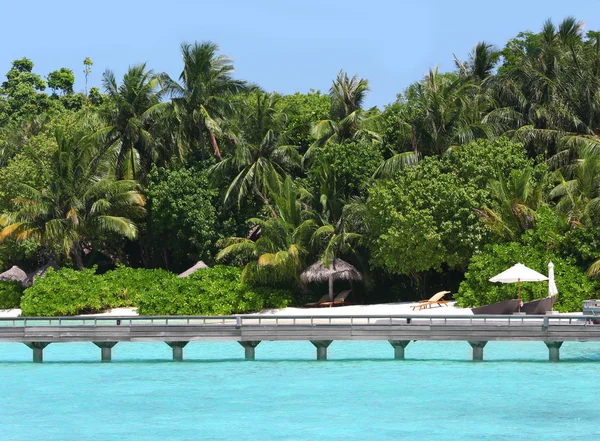 Vue sur les Baros tropicaux Maldives — Photo