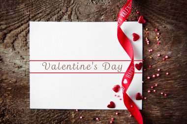 Boş mevcut Sevgililer kartı 