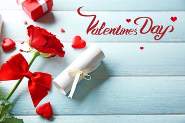 Hediye kartı ile güzel gül