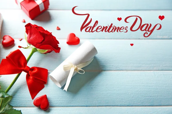 Hediye kartı ile güzel gül