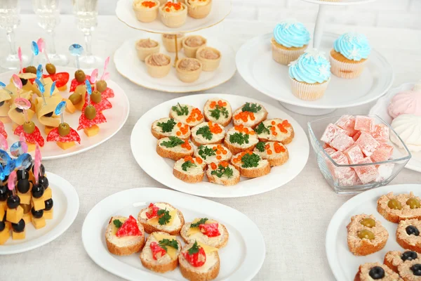 Set of cold snacks — Stock Photo, Image