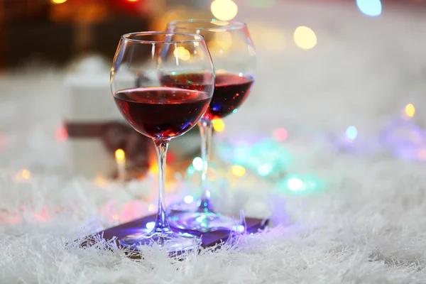 Glasses of red wine — Stock Photo, Image