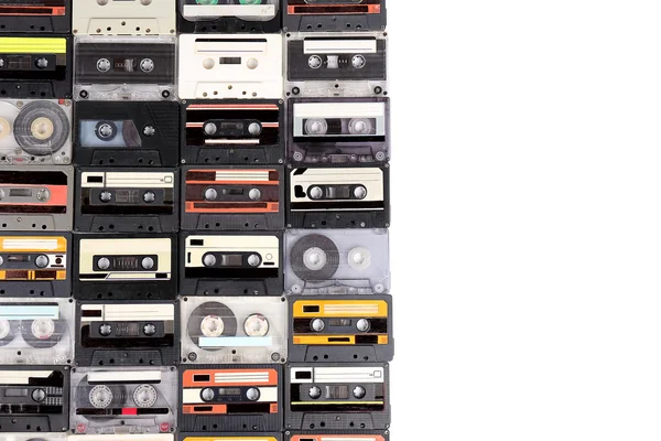 Collection of audio cassettes — Stock Photo, Image