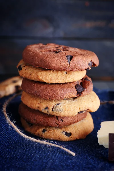 Galletas con chips de chocolate — Foto de Stock