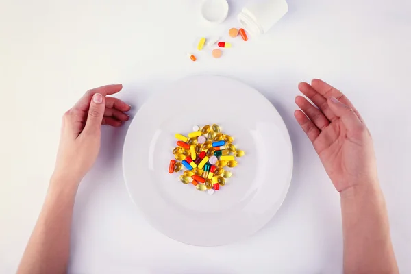 Different diet pills — Stock Photo, Image