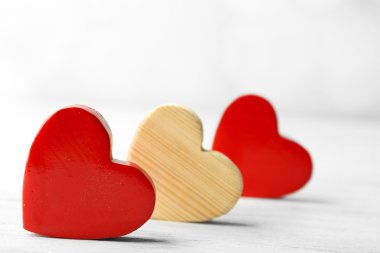 ahşap kalpleri arka plan