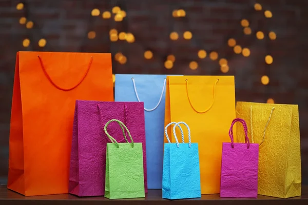 Coloured shopping bags — Stock Photo, Image