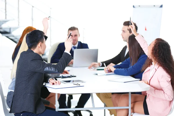 Zakelijke vergadering in functie — Stockfoto