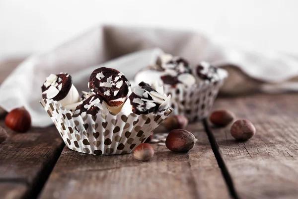 Guimauves savoureuses au chocolat — Photo