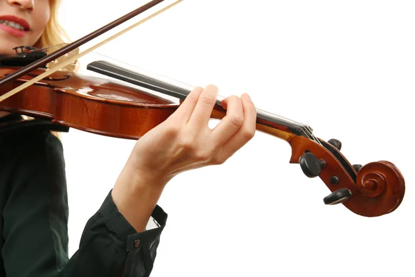Musician plays violin — Stock Photo, Image