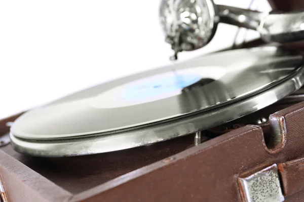 Old gramophone isolated — Stock Photo, Image