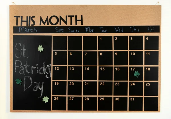 Настенный календарь — стоковое фото