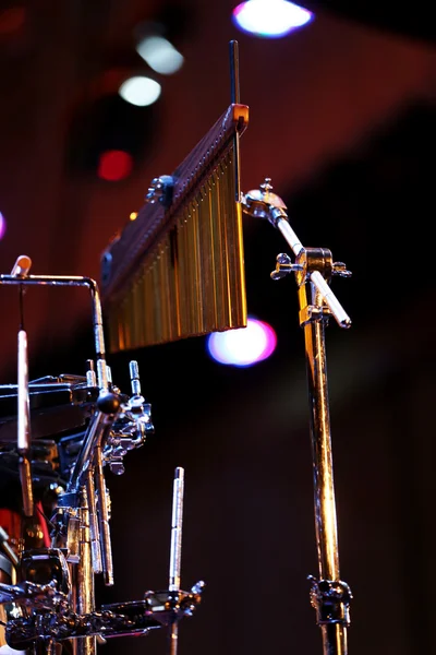 Strumenti musicali sul palco — Foto Stock