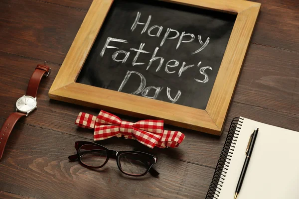 Gelukkig vaders dag inscriptie — Stockfoto
