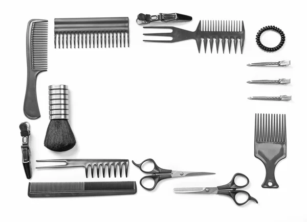 Juego de peluquería con herramientas —  Fotos de Stock