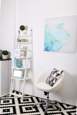 modern mobilya ile beyaz iç