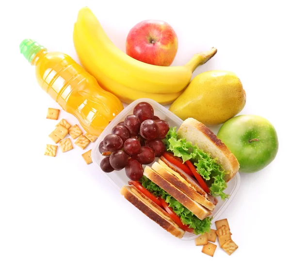 Pranzo scolastico sano — Foto Stock