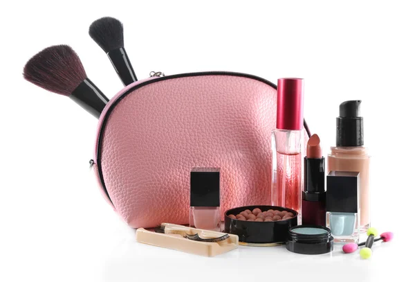 Makeup set with beautician — Stock Photo, Image