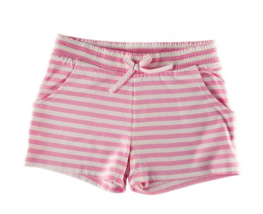 Çizgili şort, izole