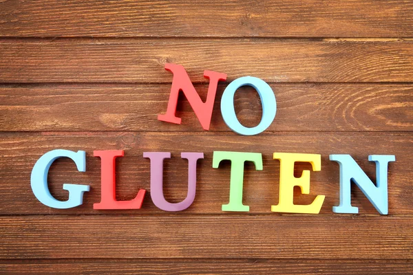 Wyrażenie nie ma glutenu — Zdjęcie stockowe