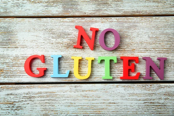 Phrase NO GLUTEN — Stock Photo, Image