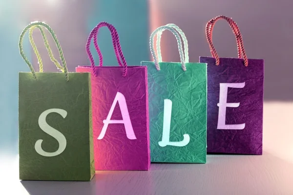 Word sale made with paper bags — Stock Photo, Image